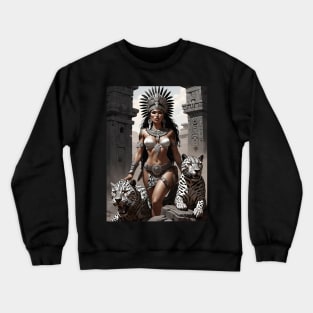 Jaguar Queen - Aztec Pride Crewneck Sweatshirt